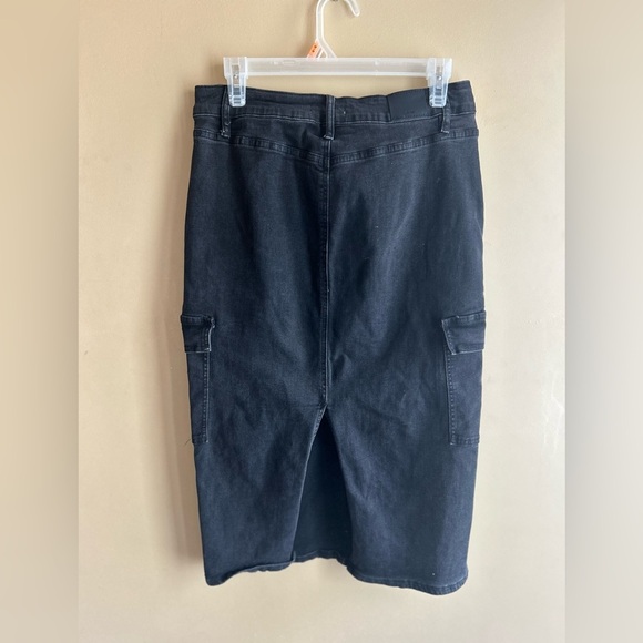 RFM stretch denim midi skirt - Picture 7 of 11